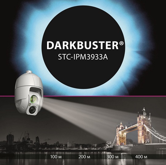 Новая поворотная камера STC-IPM3933 Darkbuster – до 400 метров в полной темноте!