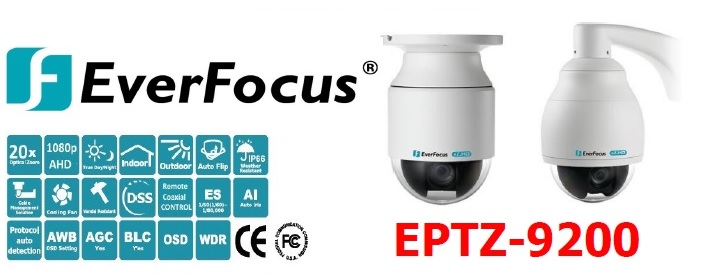Новая PTZ-камера EPTZ-9200 AHD 1080p от EverFocus